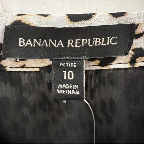 BANANA REPUBLIC SKIRT, Size 10P, Leopard Print Lined Mini Skirt w/ Pleats, NEW. - Picture 8 of 10